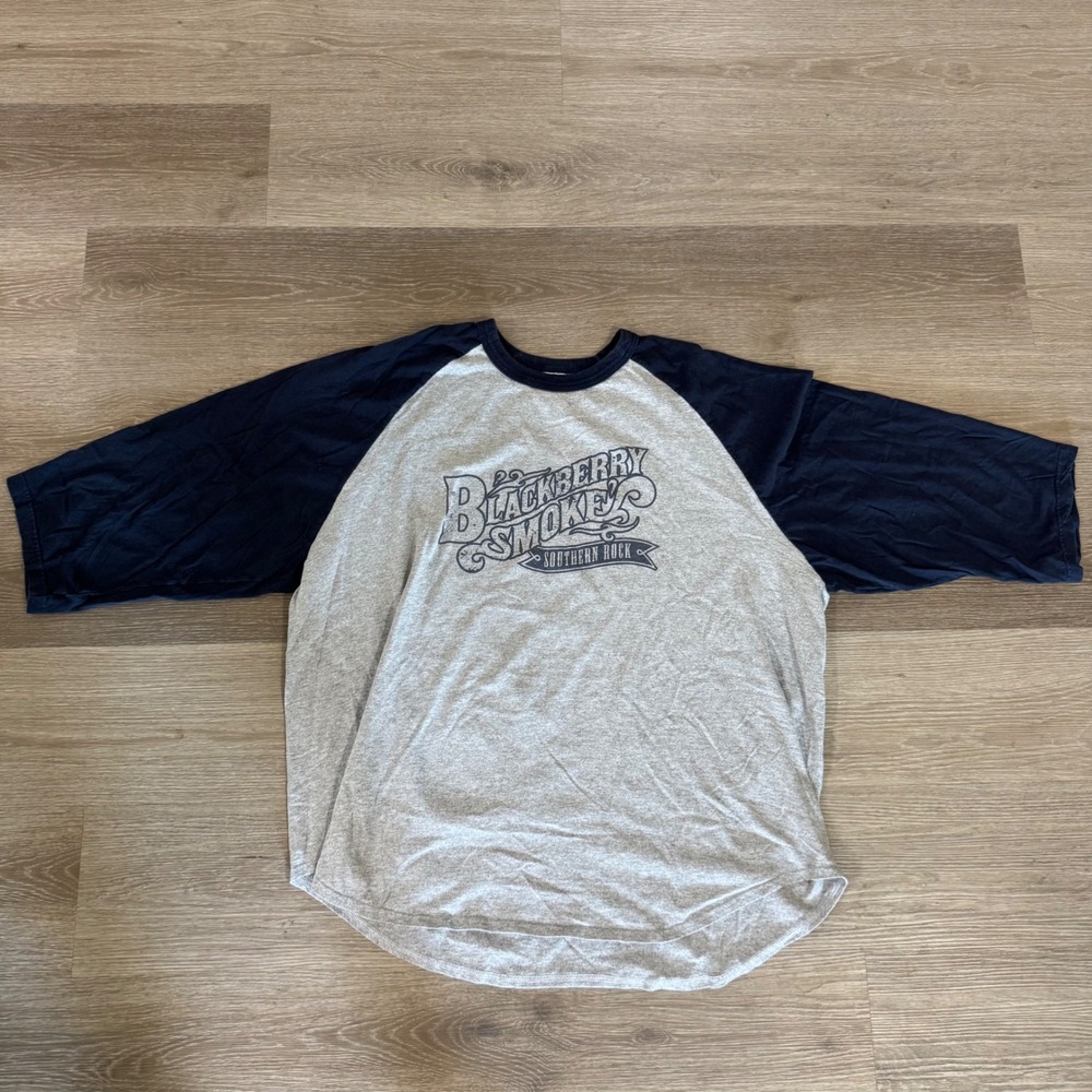 Badger Sport Baseball Tee Mens 3XL Gray Blackberry Smoke Southern Rock Jersey